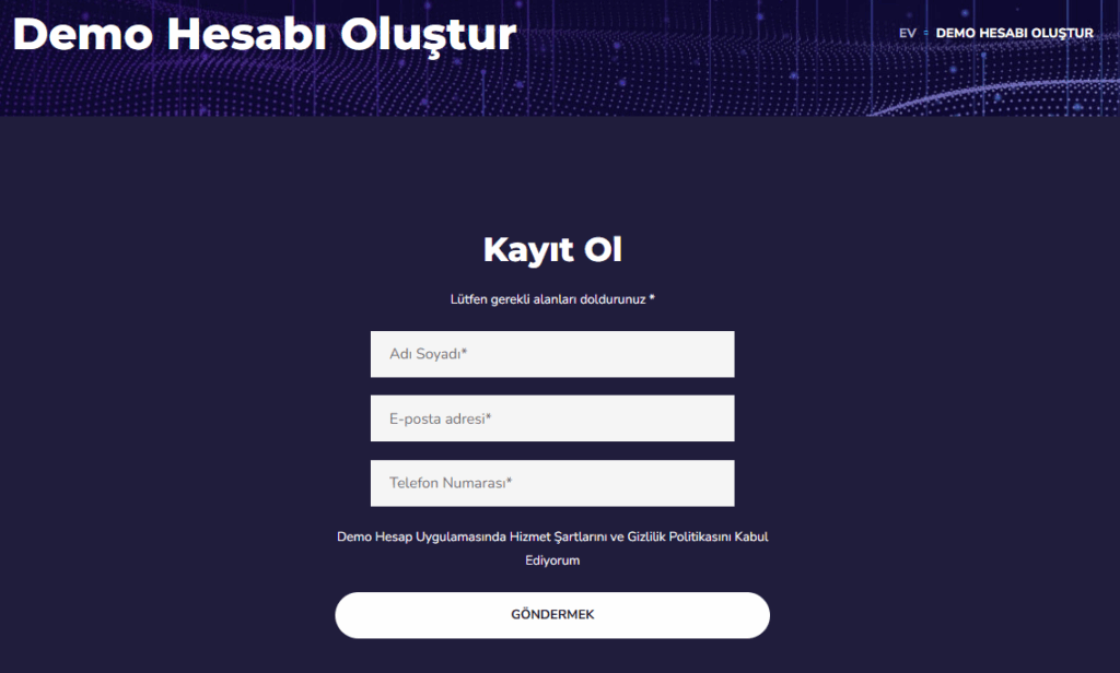 exbina hesap türleri