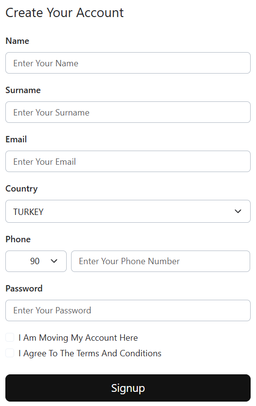 via invest hesap türleri