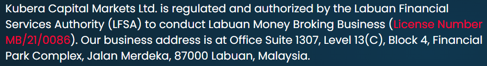 kubera markets lisans