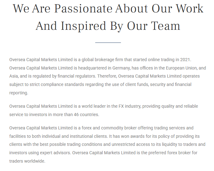 oversea capital markets